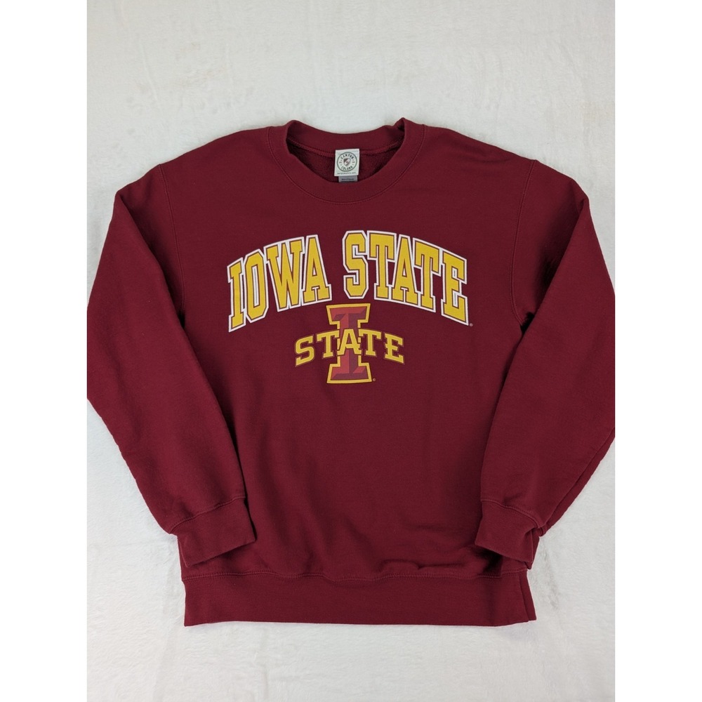 Vintage Iowa State Cyclones Crewneck Sweatshirt Adult Size Small Red 90s College